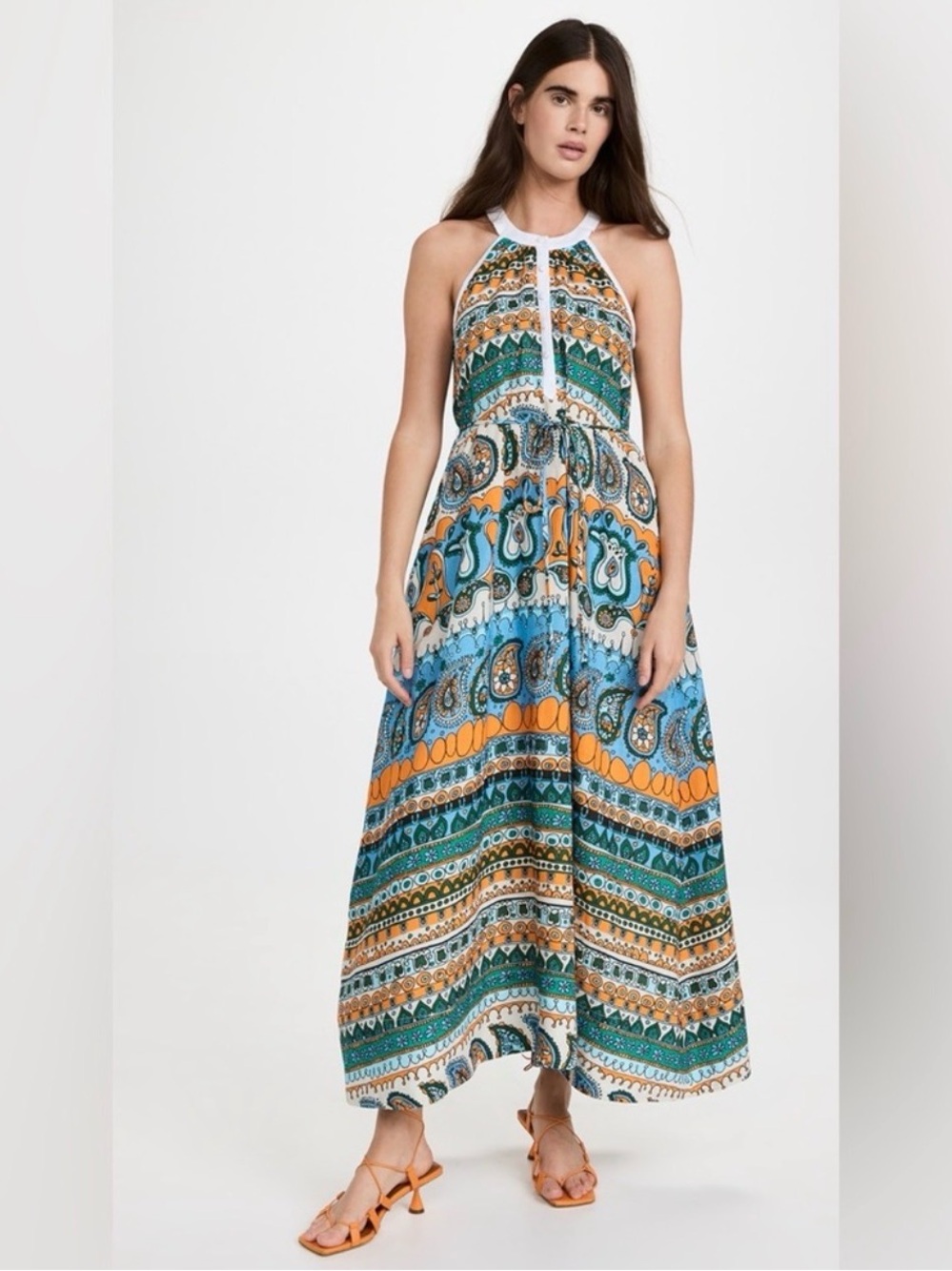 STAUD Paisley Maxi Dress